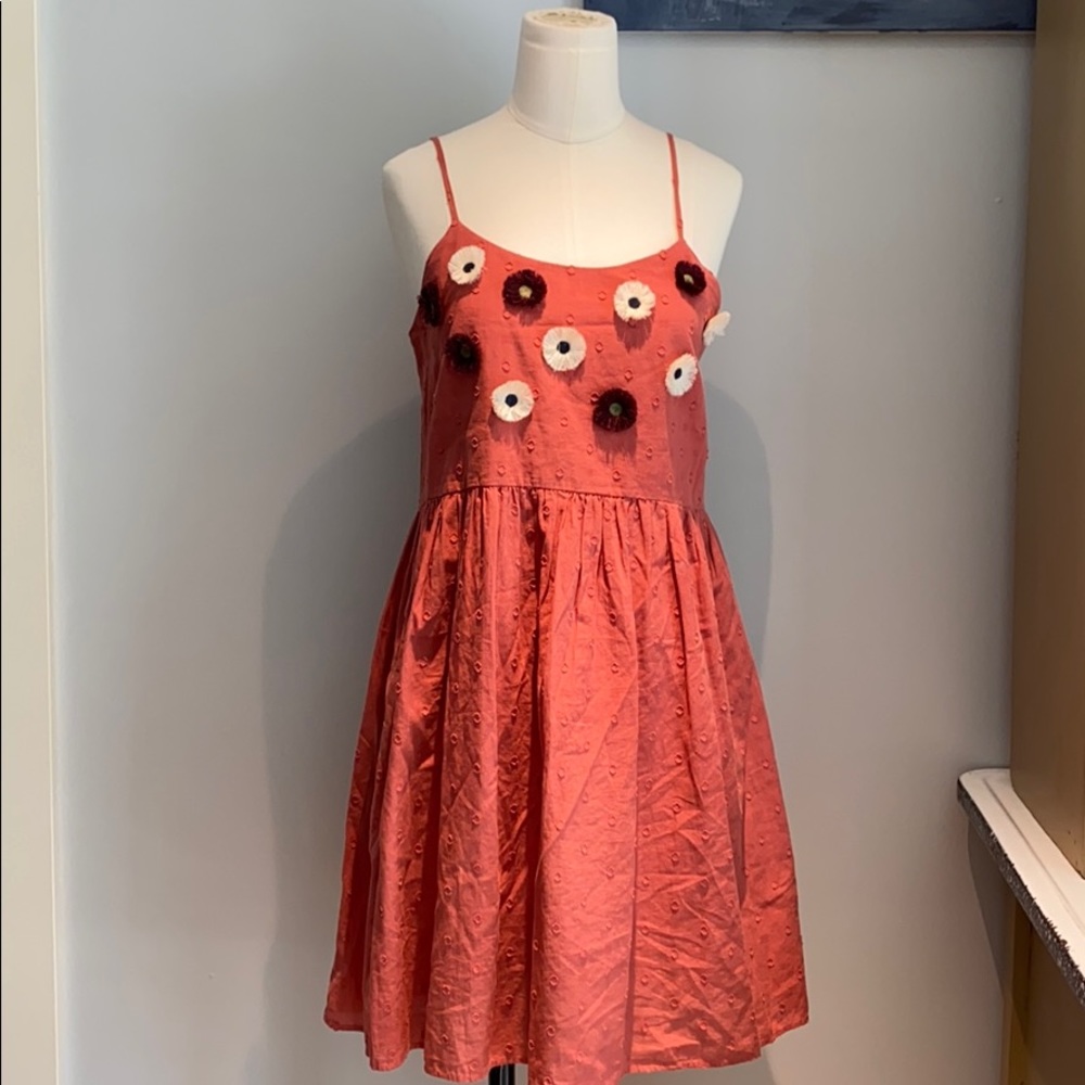 Embroidered Sunflower Cami Dress